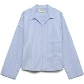 Vero Moda Awally Ls Boxy Shirt - Blue - S