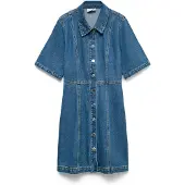 Vero Moda Daisy 2/4 Denim Lyhythihainen Lyhyt Mekko