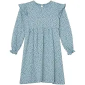 Buddy & Hope Hedda Frill Dress sinisillä pilkuilla 74/80 cm Sininen Pallot 74/80 cm Tytöt