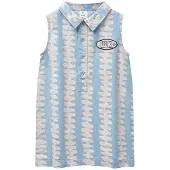 Wynken Amore Denim Mekko Soft Pink Stripe 6 Y Sininen 6 vuotta Tytöt