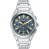 Fossil Analoginen kello 'Everett' musta / hopea