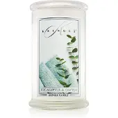 Kringle Candle Eucalyptus & Cotton tuoksukynttilä 624 g