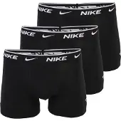 Nike Underwear Cotton Stretch Trunk 3Pk - Black - XS
