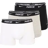 Nike Underwear Cotton Stretch Trunk 3Pk - White - XS