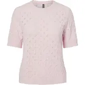 Pieces Pclelou Ss O-Neck Knit Noos Bc - Pink - L