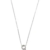 Timi Of Sweden Viola Letter Necklace Stainless Steel Silver Q