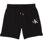 Calvin Klein Mono Logo Relaxed Shorts - Black - 128