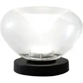 FABAS LUCE Led pöytävalaisin Brena, himmennettävä, Kirkas/läpinäkyvä, Olohuone/ruokailutila, Lasi, Moderni