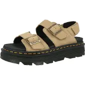 Dr. Martens Zebzag Sandal Savannah Tan Eh Suede - Beige - 42
