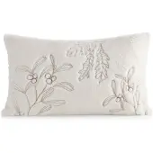 Hobby Hall Koristeellinen tyynynpäällinen 30x50 cm, kermanvärinen kultaisin lehtiin