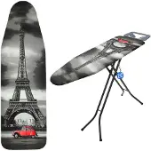 Kadax Joustava silityslaudan päällinen 148x52cm Eiffel-torni