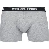 Urban Classics Bokserishortsit vaaleanharmaa / tummanvihreä / musta / valkoinen