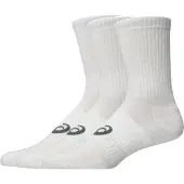 Asics 3 Pack Crew Sock - White - M