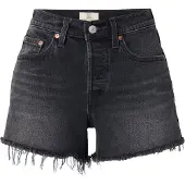 Levi's Farkut '501 Curve Shorts' musta denim