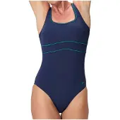 Speedo Solid Contour Eclipse One Piece - Navy - 36