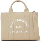 Karl Lagerfeld Ostoskassi beige / valkoinen