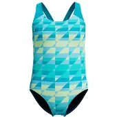 Speedo Print Splashback One Piece - Green - 176