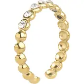 Timi Of Sweden Pernilla - Crystal Ring Stainless Steel - Gold - 53