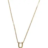 Timi Of Sweden Viola Letter Necklace Stainless Steel Gold U