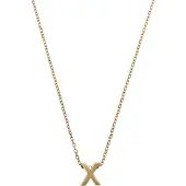 Timi Of Sweden Viola Letter Necklace Stainless Steel Gold X