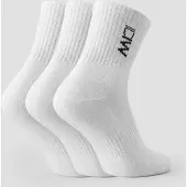ICANIWILL Training Mid Sock 3-Pack White