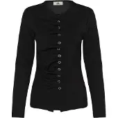 Karen by Simonsen Kbelizabeth Ls Tee - Black - XS