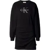 Calvin Klein Jeans Ls Monologo Terry Crew Fashion D - Black - XS
