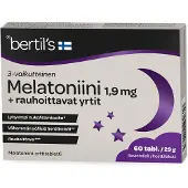 Bertils Bertil's Melatoniini 1,9 mg 60 tabl ravintolisä