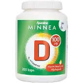 Minnea D-vitamiini 100 μg 200 kaps