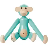 Kay bojesen Monkey Mini Turquoise - Multi/patterned - 9.5 CM
