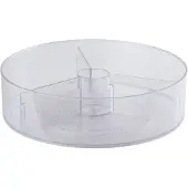 Alpina Pyöreä pyörivä laatikko jääkaappiin 29 cm PET-muovia