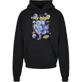 Mister tee Collegepaita 'Psychadellic' kuninkaallisen sininen / keltainen / musta / valkoinen