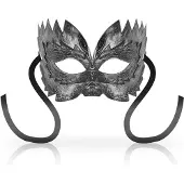 Ohmama Masks Venetian Eyemask Silver