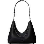 Calvin Klein Emblem Hw Pebble Shoulder Bag - Black - ONE SIZE