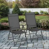 Songmics Puutarhatuolit, GCB29BK, 70x56x107 cm, Musta, Aiamööbel, GCB29BK, 70 x 56 x 107 cm, Must