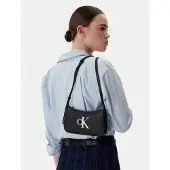 Calvin Klein Olkalaukku musta / valkoinen