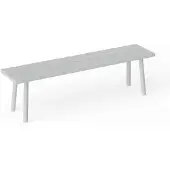 Fatboy Fred's bench ulkopenkki light grey