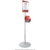 Meto Floor stand base floor plate + snap frame