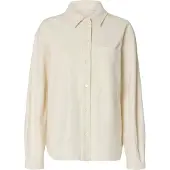 Selected Slfrelaxed Ebba Denim Shirt - Cream - 36