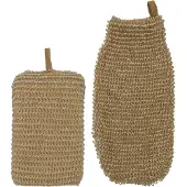 Meraki Sponge And Exfoliating Glove Jute