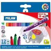 Milan Maxi markkerit 12 väriä (80020)