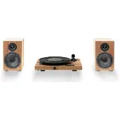 Pro-Ject Juke Box E1 HiFi Set, Hihnakäyttöinen levysoitin, Puoliautomaattinen, Musta, Saksanpähkinä, ABS-synteettinen, 33,45 RPM, 33,45 RPM