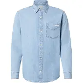 Calvin Klein Jeans Essential Classic 205 Lt Blue Sh - Blue - XS