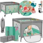 Lionelo MILLE PLUS Leikkikehä, Grey Green