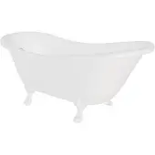 Besco Kylpyamme Otylia 160, White+White (ilman sifonia, ylivuotoaukolla)