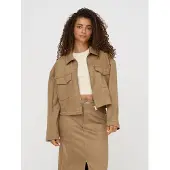 ONLY Onlstina Faux Suede Jacket Pnt - Brown - XXXL