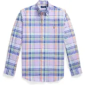 Ralph Lauren Pinpoint Oxford-Wvn-Shirt - Purple - L