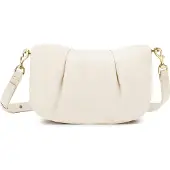 Les Visionnaires Maelle Essential Crossbody-laukku Nahka 27 cm Valkoinen
