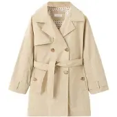 Mango Classic Trench Coat With Belt - Beige - 140
