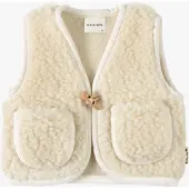 BINIBAMBA Merino Snuggle Liivi, Milk, 2-4 vuotta
